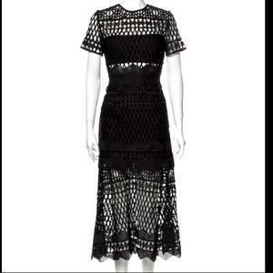 Self portrait signature black dress UK 10 US 6